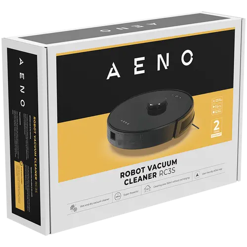 AENO Robot Vacuum Cleaner RC3S: wet & dry cleaning, smart control AENO App, powerful Japanese Nidec motor, turbo mode - image 9