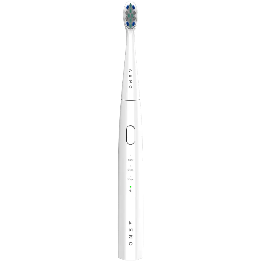 AENO Periuță de dinți electrică Sonic, DB7: Albă, 3 moduri, 1 cap de periuță + 2 abțibilduri, 30000rpm, 100 de zile fără încărcare, IPX7 - image 3