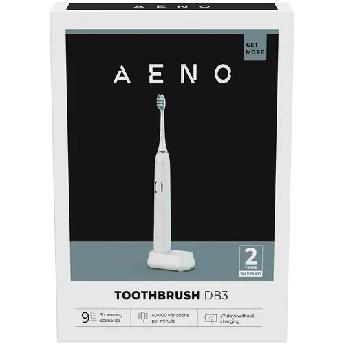 AENO Periuță de dinți electrică Sonic, DB3: Albă, 9 scenarii, cu 3D touch, încărcare wireless, 46000rpm, 40 de zile fără încărcare, IPX7 - 6
