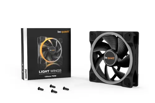 be quiet! LIGHT WINGS 120mm PWM, 4-pin, Fan speed: 1700RPM, ARGB, 20.6 db(A), 3 years warranty - image 4