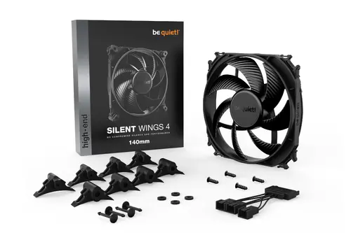 be quiet! SILENT WINGS 4 140mm, 3-pin, Fan speed: 1100RPM, Rubber & hard plastic mountings, 13.6 db(A), 5 years warranty - image 3
