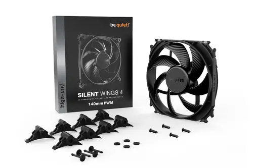 be quiet! SILENT WINGS 4 140mm PMW, 4-pin, Fan speed: 1100RPM, Rubber & hard plastic mountings, 13.6 db(A), 5 years warranty - image 3