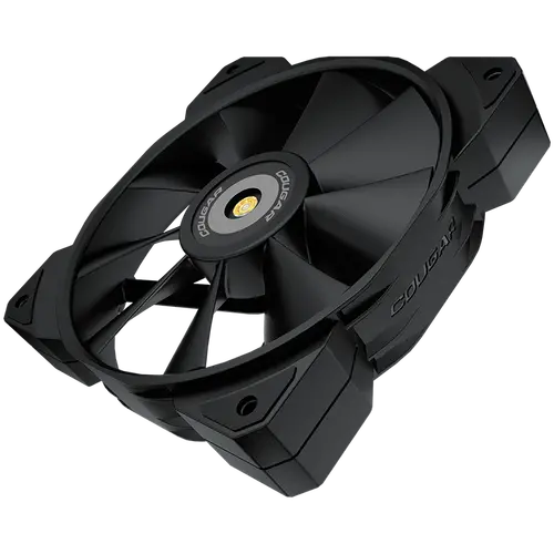 COUGAR MHP 120 Black, 120mm 4-pin PWM fan, 600-2000RPM, HDB Bearing, Anti-vibration Dampers, Extension Cable + Low-Noise Adapter, Case + Radiator screws, 82.48 CFM, 4.24mm H20, 34.5 dBA (Max) - image 1