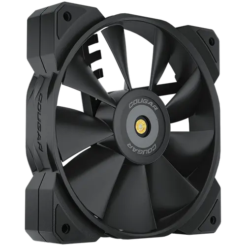 COUGAR MHP 120 Black, 120mm 4-pin PWM fan, 600-2000RPM, HDB Bearing, Anti-vibration Dampers, Extension Cable + Low-Noise Adapter, Case + Radiator screws, 82.48 CFM, 4.24mm H20, 34.5 dBA (Max) - image 2