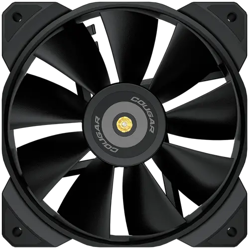 COUGAR MHP 120 Black, 120mm 4-pin PWM fan, 600-2000RPM, HDB Bearing, Anti-vibration Dampers, Extension Cable + Low-Noise Adapter, Case + Radiator screws, 82.48 CFM, 4.24mm H20, 34.5 dBA (Max)