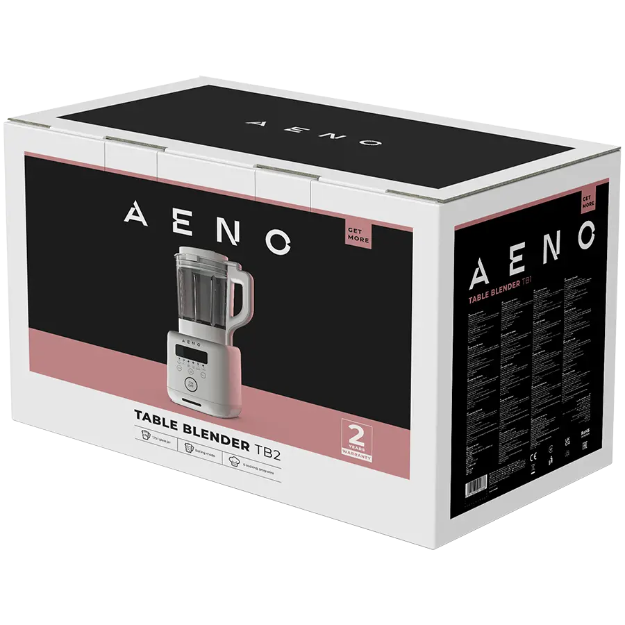 AENO Table Blender-Soupmaker TB1: 800W, 35000 rpm, boiling mode, high borosilicate glass cup, 1.75L, 8 automatic programs, 9 speeds, timer, preset time, LED-display - image 6