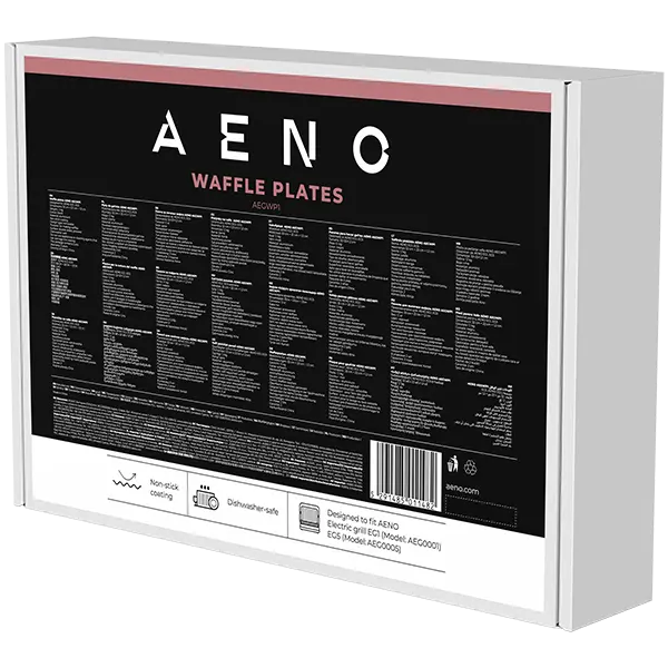 AENO Electric grill AEG0001/AEG0005 Waffle plate,  Non-stick coating, size: 290*234mm, 2 pcs in set - image 2