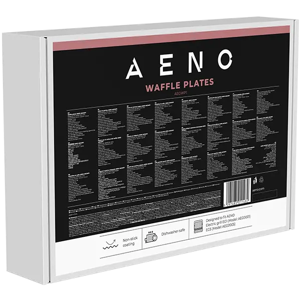 AENO Electric grill AEG0001/AEG0005 Waffle plate,  Non-stick coating, size: 290*234mm, 2 pcs in set - image 3