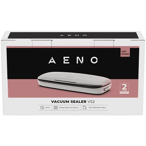 AENO VS2 Vacuum Sealer, 120W, 75kPa, 3 Modes, White - image 1