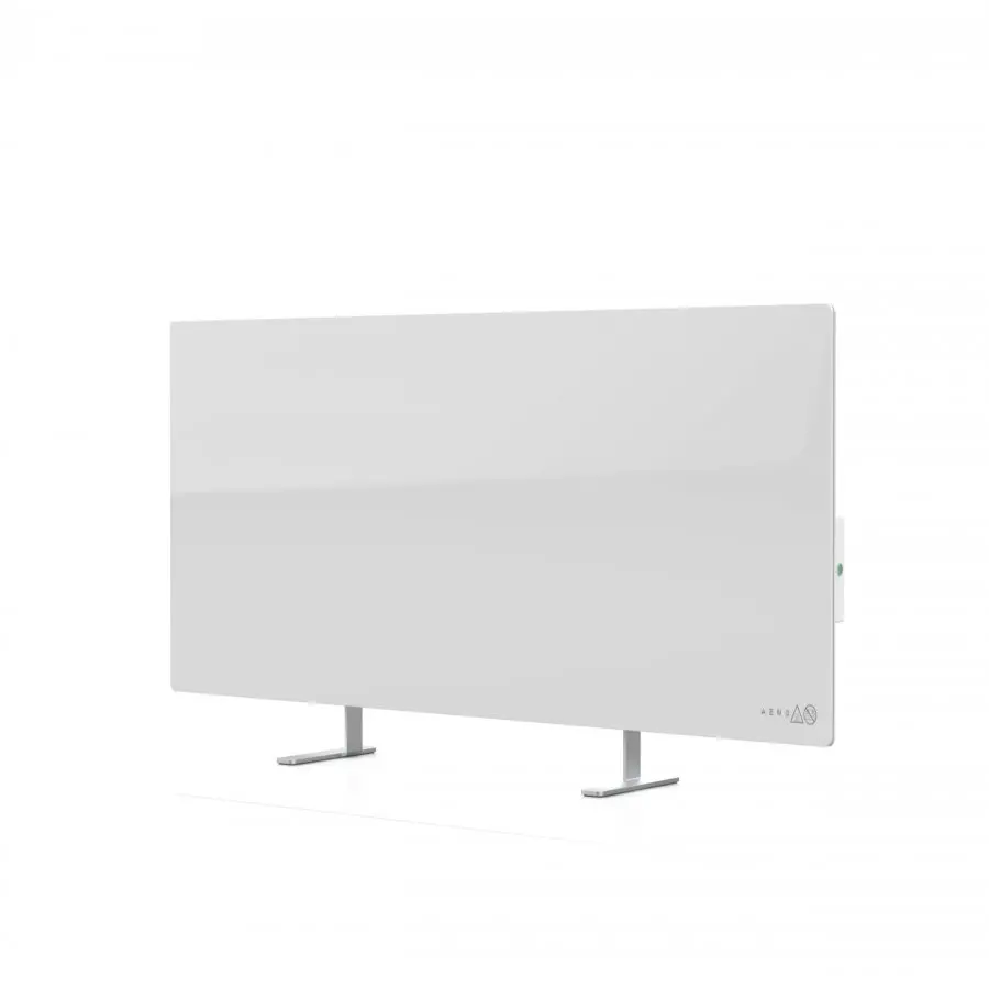 AENO Premium Eco Smart Heater, 700W, Tempered glass, Infrared+convection heating type, Plug type: Europe (E/F type), WHITE - image 1