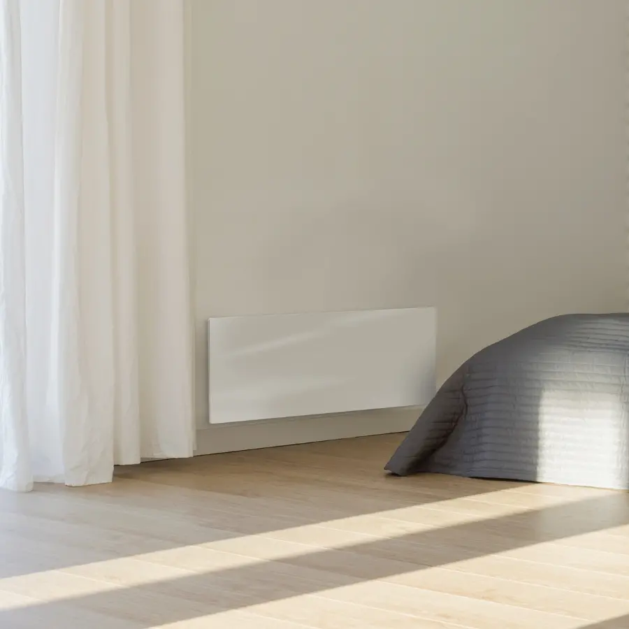 AENO Premium Eco Smart Heater, 700W, Tempered glass, Infrared+convection heating type, Plug type: Europe (E/F type), WHITE - image 6
