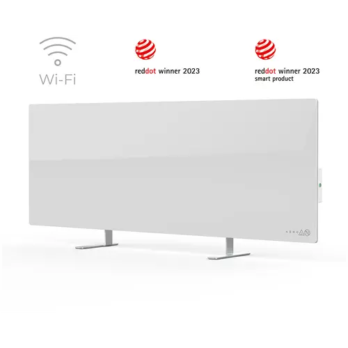 AENO Premium Eco Smart Θερμάστρα, 700W, Ενισχυμένο γυαλί, Τύπος θέρμανσης υπέρυθρη+συναγωγή, Τύπος φις: Ευρώπη (τύπου E/F), ΛΕΥΚΟ - 1
