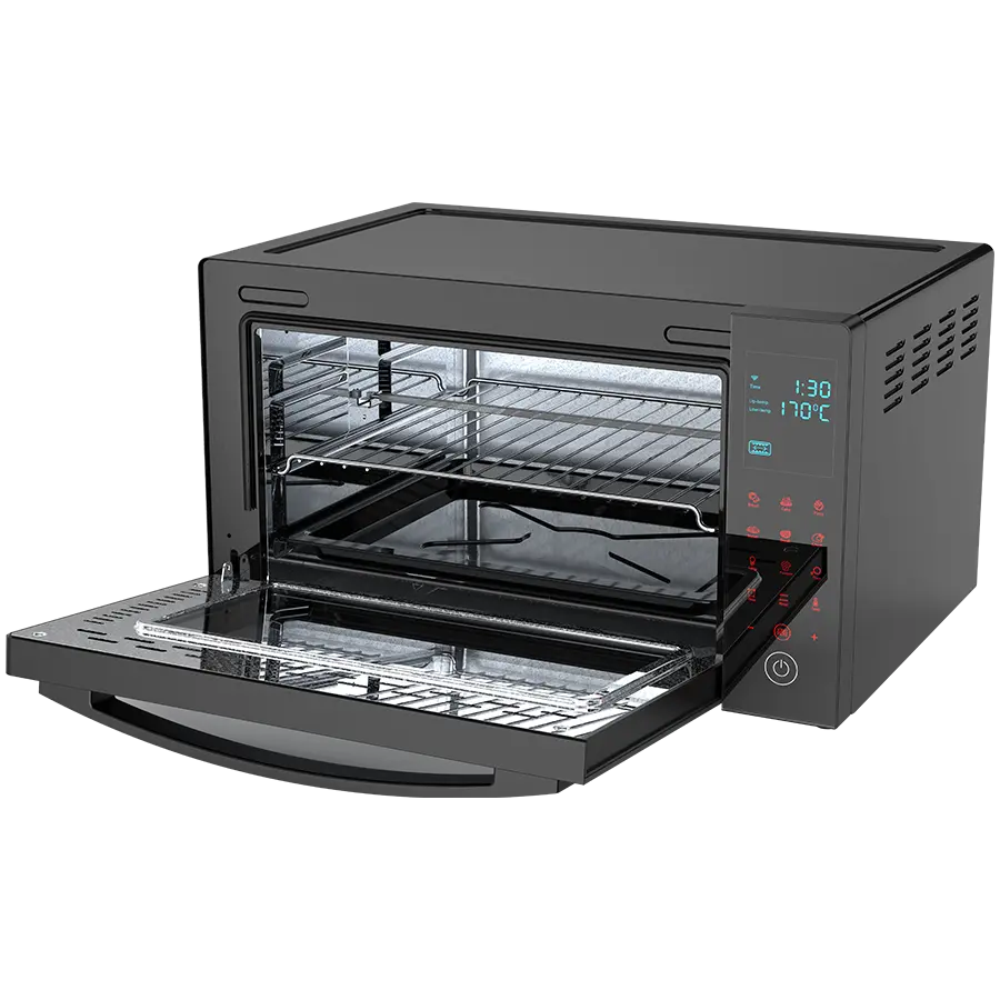 AENO Electric Oven EO1: 1600W, 30L, 6 automatic programs+Defrost+Proofing Dough, Grill, Convection, 6 Heating Modes, Double-Glass Door, Timer 120min, LCD-display - image 4