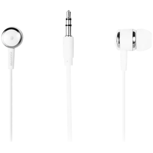CANYON Căști stereo cu microfon, Albe - 2