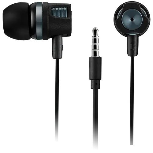 CANYON Stereo earphones with microphone, 1.2M, dark gray - image 1