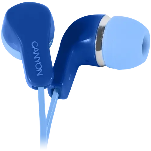 CANYON Stereo Earphones with inline microphone, Blue