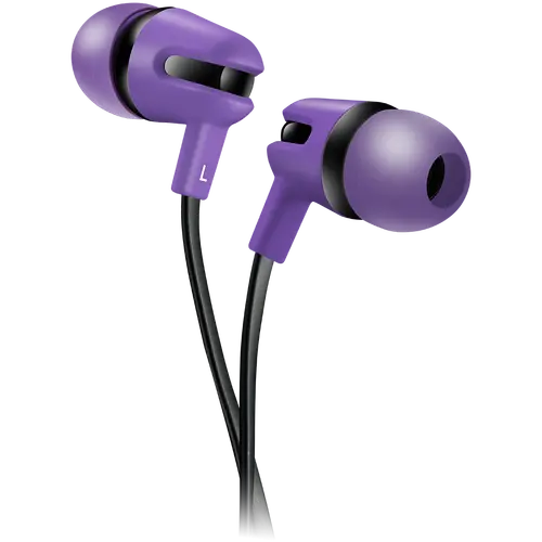 CANYON SEP-4, Stereo earphone with microphone, 1.2m flat cable, Purple, 22*12*12mm, 0.013kg