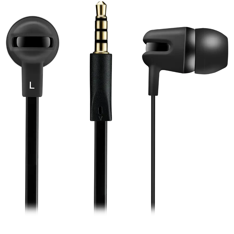 CANYON headphones SEP-4 Mic Flat 1.2m Black - image 1