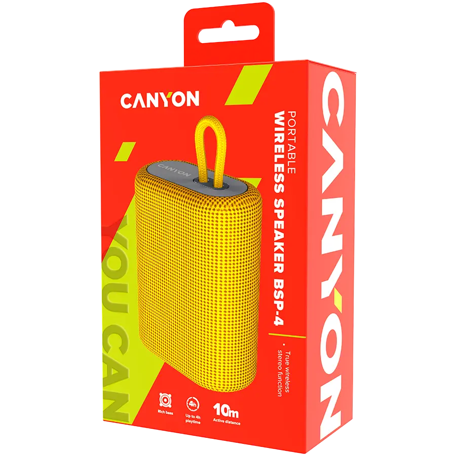 CANYON speaker BSP-4 5W Yellow - image 3