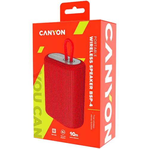 CANYON boxă BSP-4 5W Roșu - 4
