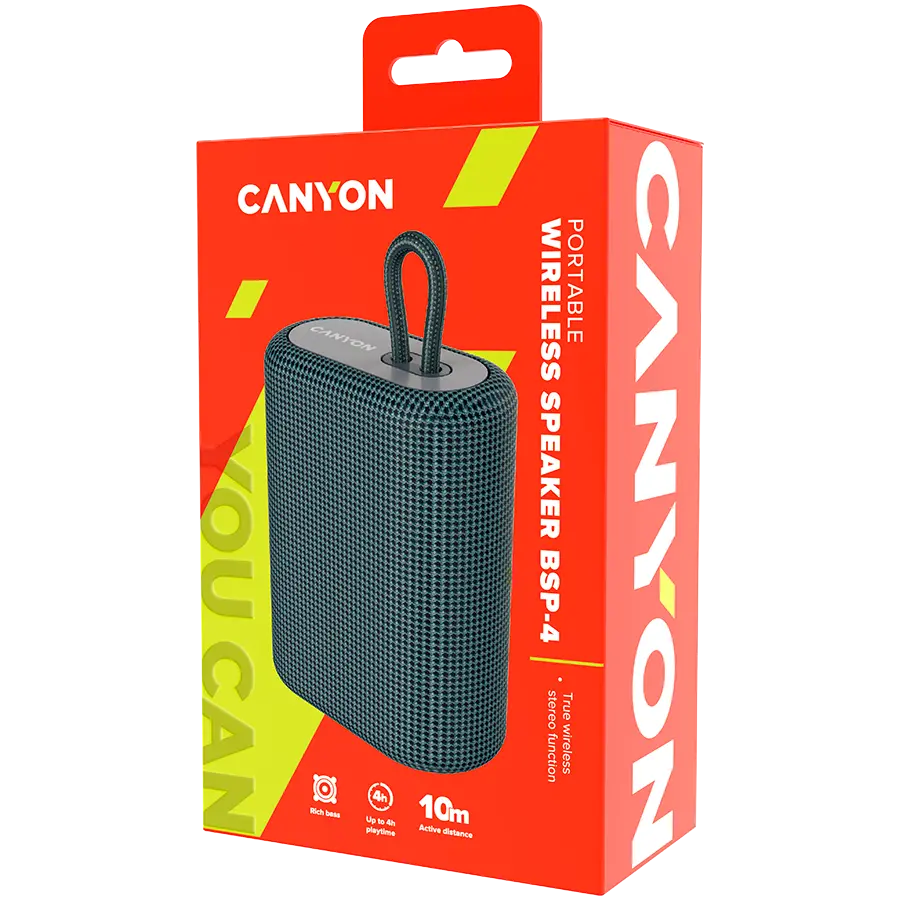 CANYON ηχείο BSP-4 5W Σκούρο γκρι - image 3