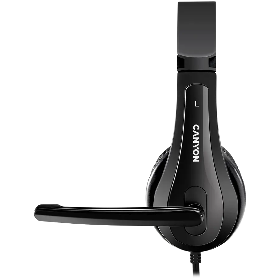 CANYON PC headset CHSU-1 PC Mic USB 2m Black - image 2