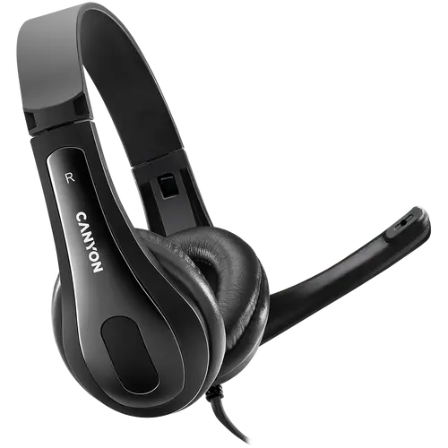 CANYON PC headset CHSU-1 PC Mic USB 2m Black
