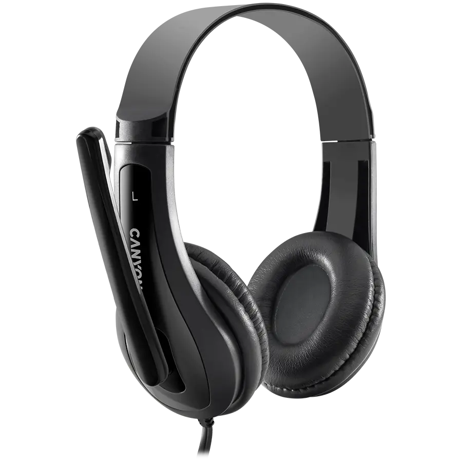 CANYON căști PC headset HSC-1 PC Mic Flat 2m Negru - image 2