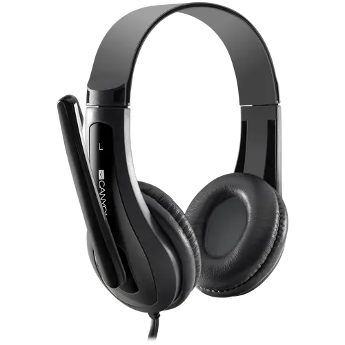 CANYON PC headset HSC-1 PC Mic Flat 2m Black - image 2