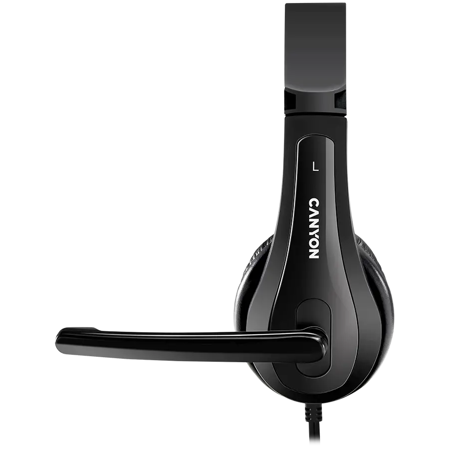 CANYON căști PC headset HSC-1 PC Mic Flat 2m Negru - image 3