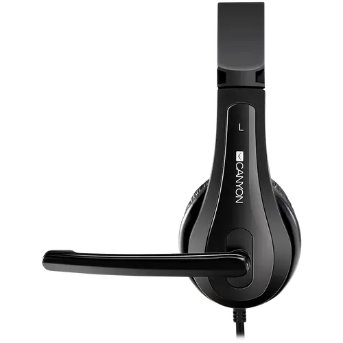 CANYON PC headset HSC-1 PC Mic Flat 2m Black - image 3