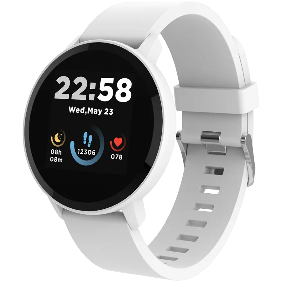 CANYON Lollypop SW-63, Smartwatch, 1.3 ιντσών IPS πλήρως απτική οθόνη, στρογγυλό ρολόι, αδιάβροχο IP68, λειτουργία πολλαπλών αθλημάτων, BT5.0