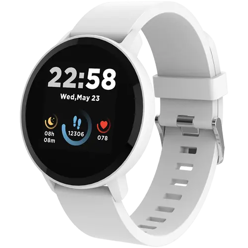 CANYON Lollypop SW-63, Smartwatch, ecran IPS complet tactil de 1.3 inchi, ceas rotund, rezistent la apă IP68, mod multisport, BT5.0, compatibilitate - 1