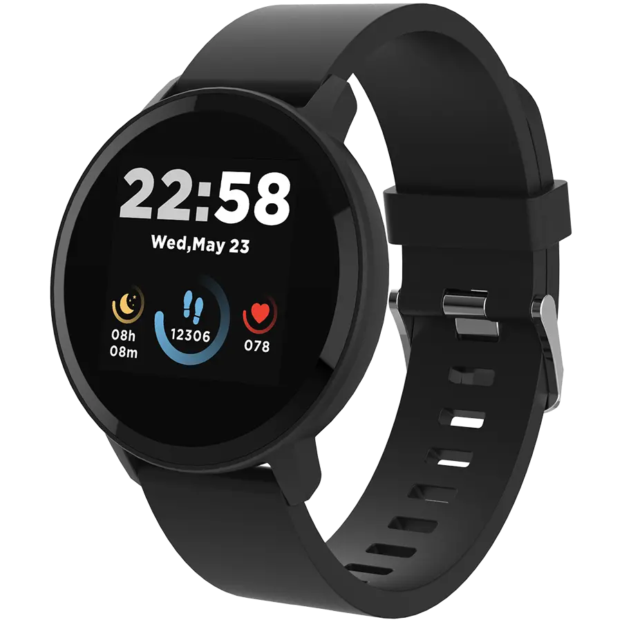 CANYON Lollypop SW-63, Smartwatch, 1.3 ιντσών IPS πλήρως απτική οθόνη, στρογγυλό ρολόι, αδιάβροχο IP68, λειτουργία πολλαπλών αθλημάτων, BT5.0