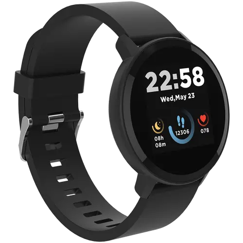 CANYON Lollypop SW-63, Smartwatch, ecran IPS complet tactil de 1.3 inchi, ceas rotund, rezistent la apă IP68, mod multisport, BT5.0, compatibilitate - 2