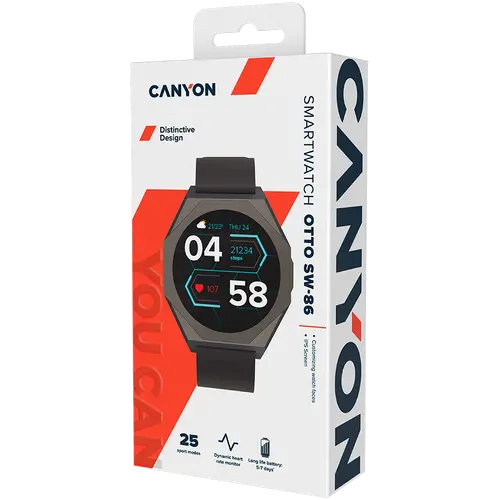 CANYON smart watch Otto SW-86 Black - image 6