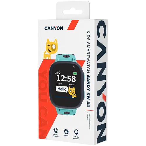 CANYON kids watch Sandy KW-34 Camera GSM GPS Blue - image 5