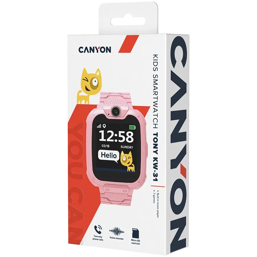 CANYON kids watch Tony KW-31 Camera GSM Red - image 5