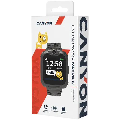 CANYON kids watch Tony KW-31 Camera GSM Black - image 5