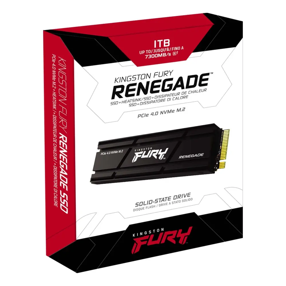 Твърд диск, Kingston FURY Renegade 1TB Gen 4 Heatsink - image 2