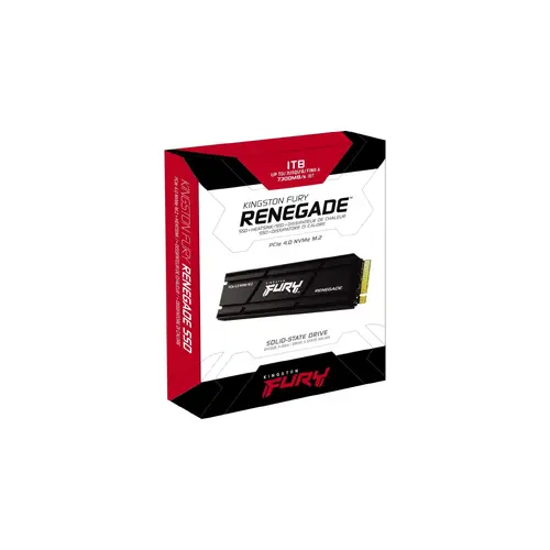 Kingston FURY Renegade 1TB SSD with Heatsink, M.2 2280, PCIe 4.0 NVMe, Read/Write 7300/6000MB/s, Random Read/Write: 900K/1000K IOPS - image 2