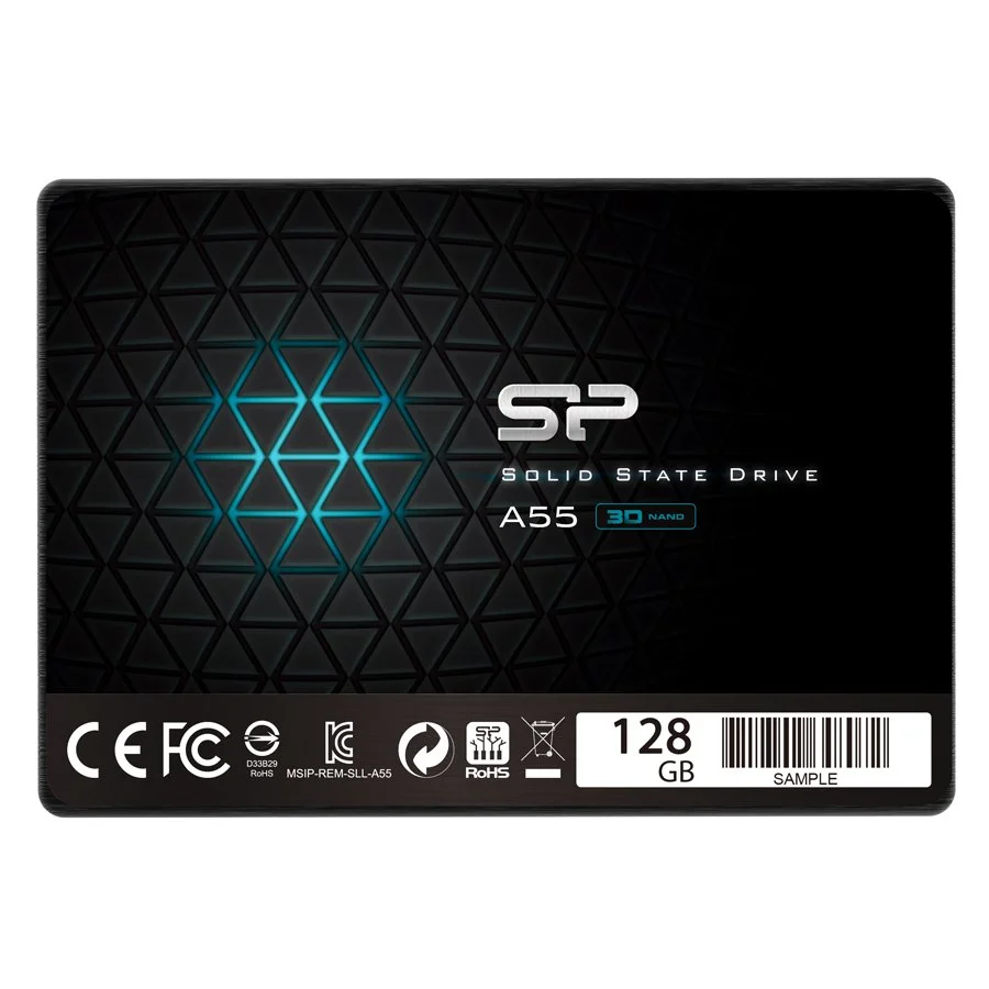 Silicon Power Ace - A55 128GB SSD SATAIII (3D NAND) 3D NAND, SLC Cache, 7mm 2.5'' Blue - Max 550/420 MB/s - Full Capacity