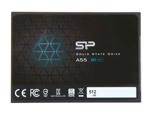 Silicon Power Ace - A55 512GB SSD SATAIII (3D NAND) 3D NAND, SLC Cache, 7mm 2.5'' Blue - Max 560/530 MB/s - Full Capacity