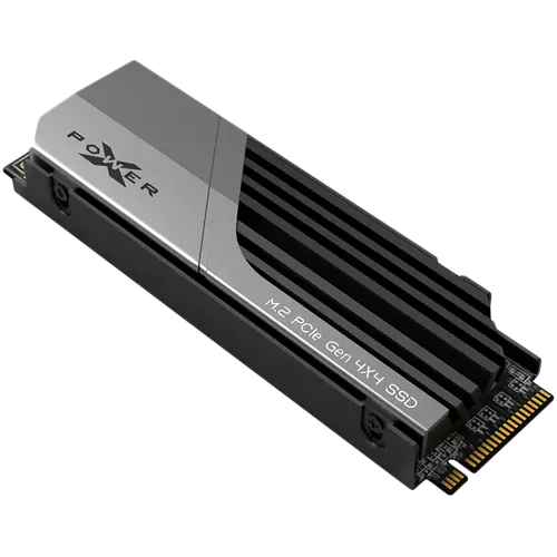 Silicon Power XS70 1TB SSD PCIe Gen 4x4 PCIe Gen4x4 & NVMe 1.4, DRAM Cache, 3DNAND, Heatsink (10.8mm), PS5 Comp. 7300/6800MB/s - image 1