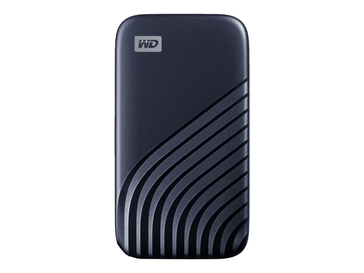WD 2TB My Passport SSD - Portable SSD, up to 1050MB/s Read and 1000MB/s Write Speeds, USB 3.2 Gen 2 - Midnight Blue