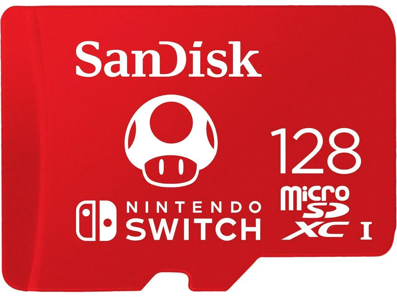 Card SANDISK microSDXC pentru Nintendo Switch 128GB, până la 100MB/s citire, 60MB/s scriere, U3, C10, A1, UHS-1