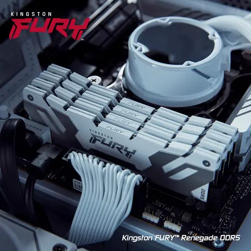 Kingston 32GB 6400MT/s DDR5 CL32 DIMM (Kit of 2) FURY Renegade White XMP - image 2