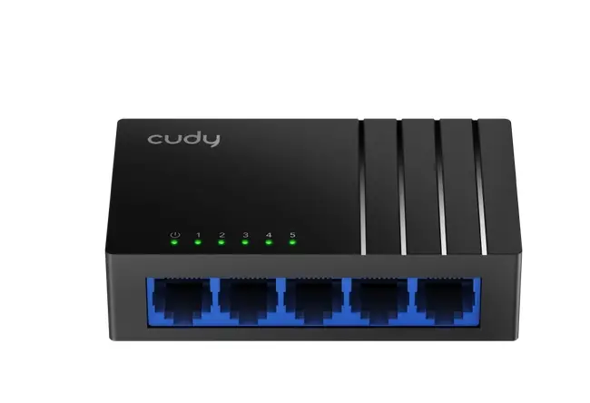 Комутатор, Cudy GS105D 5-Port Gigabit Desktop Switch, 5 10/100/1000M RJ45 Ports, Desktop Plastic Case