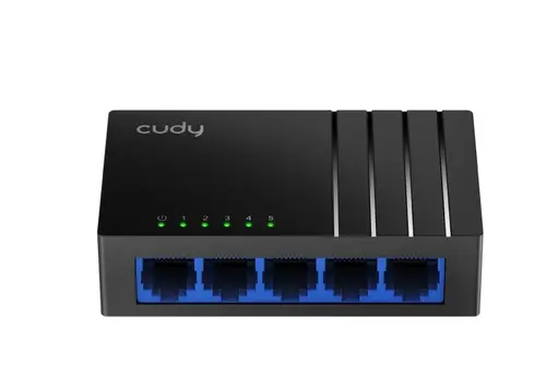Комутатор, Cudy GS105D 5-Port Gigabit Desktop Switch, 5 10/100/1000M RJ45 Ports, Desktop Plastic Case