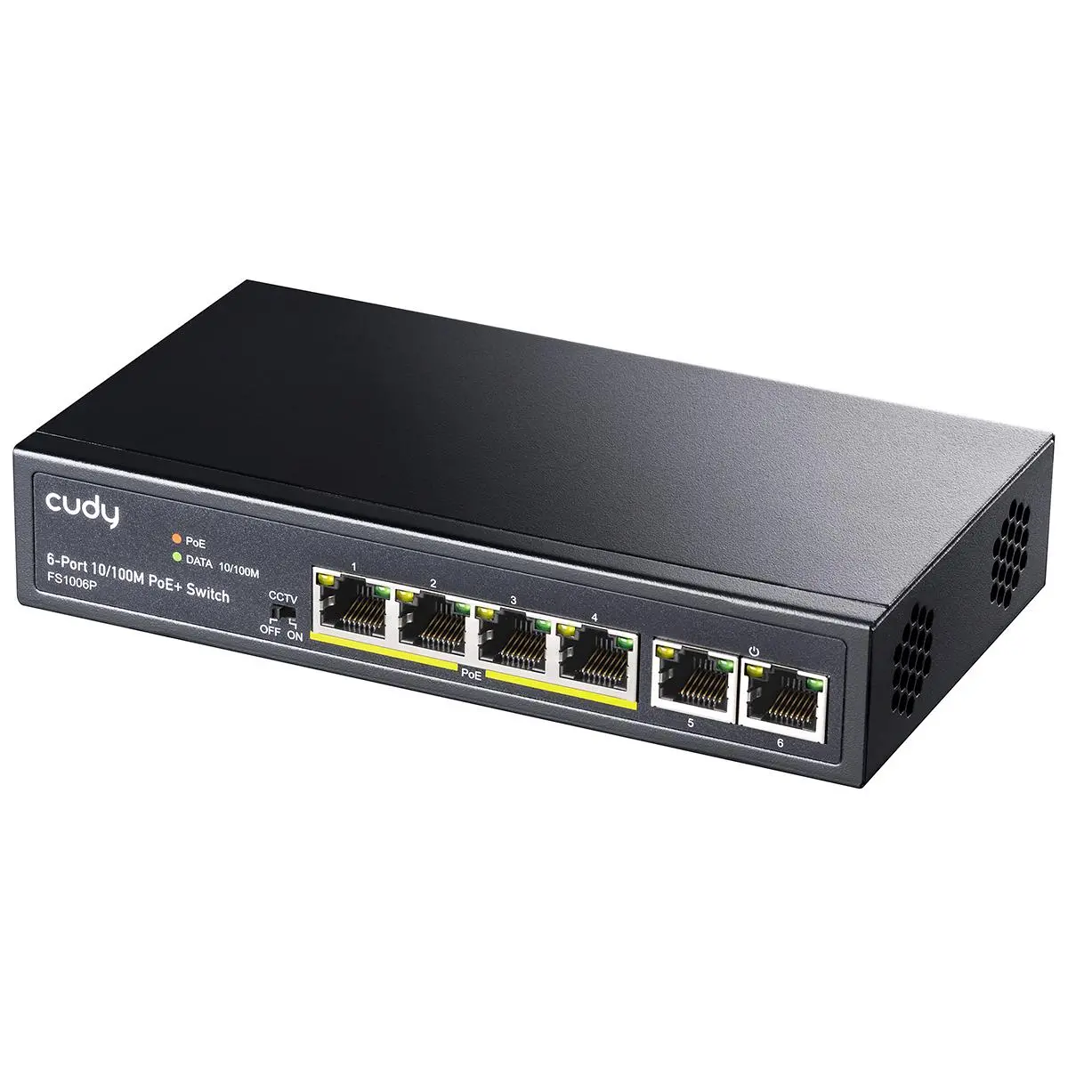 Суич Cudy FS1006P, 6 портов, 10/100, PoE+ Switch